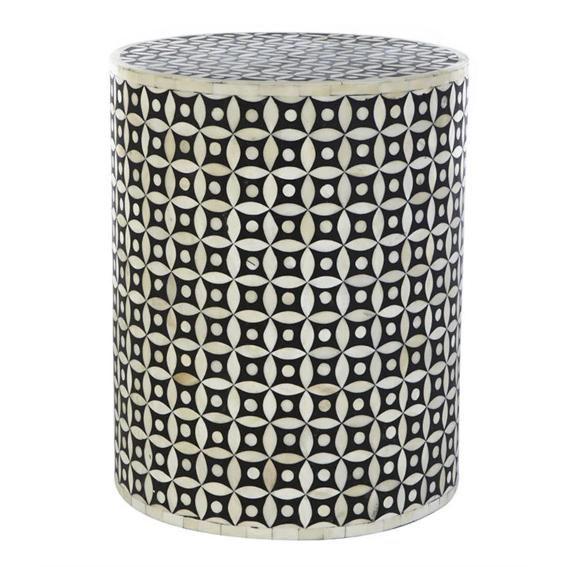 Solid + Manufactured Wood Accent Stool