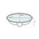 English Trellis Ceramic Oval Drop-In Bathroom Sink with Overflow