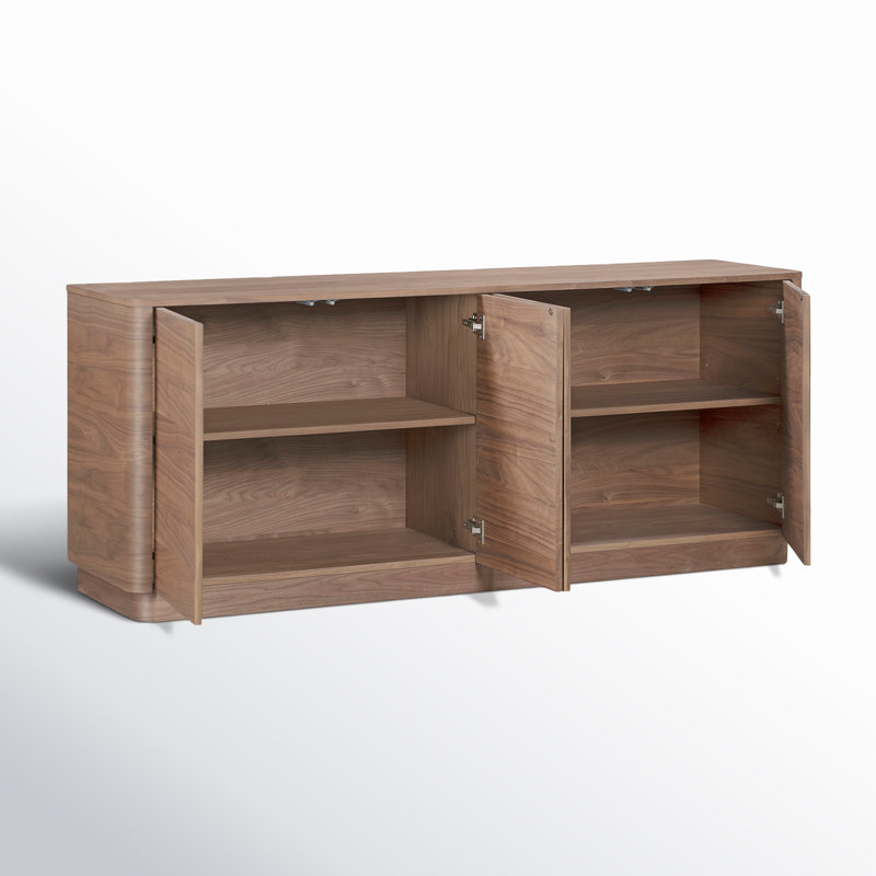 Mille 72'' Solid Wood Sideboard, Walnut