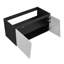 Meuble-lavabo flottant mural et porte d'armoire à fermeture en douceur