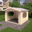 Partone 11 x 11 Ft 28 mm Log Cabin for Hot Tubs-1967252787