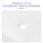24"x16" White Ceramic Rectangular Vessel Bathroom Sink