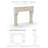 Chantel Cast Stone Mantel With Bullnose Hearth-103565035-107213769
