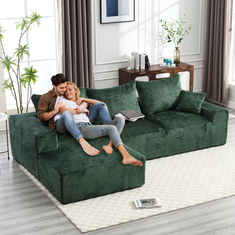 Chenille confortable en forme de U sans tracas d'installation avec housse et rembourrage supplémentaire, Émeraude