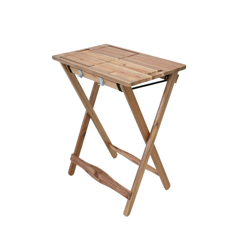 Miera Rectangular Acacia Folding Outdoor Bar Table , 70cm cm W 43cm cm D