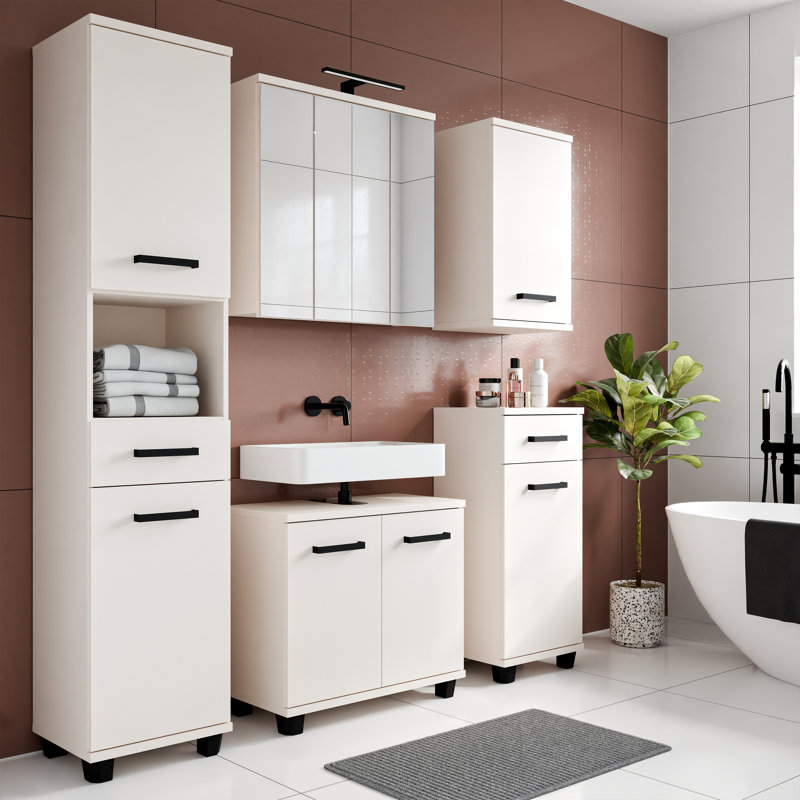 Veris Bathroom Cabinet, White