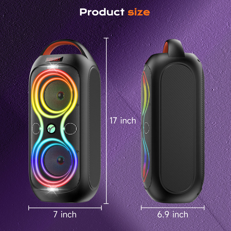 Bluetooth Party Speaker With Dynamic Light Show