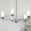 Lustre à 5 lumières avec abat-jour à intensité variable-1040653033