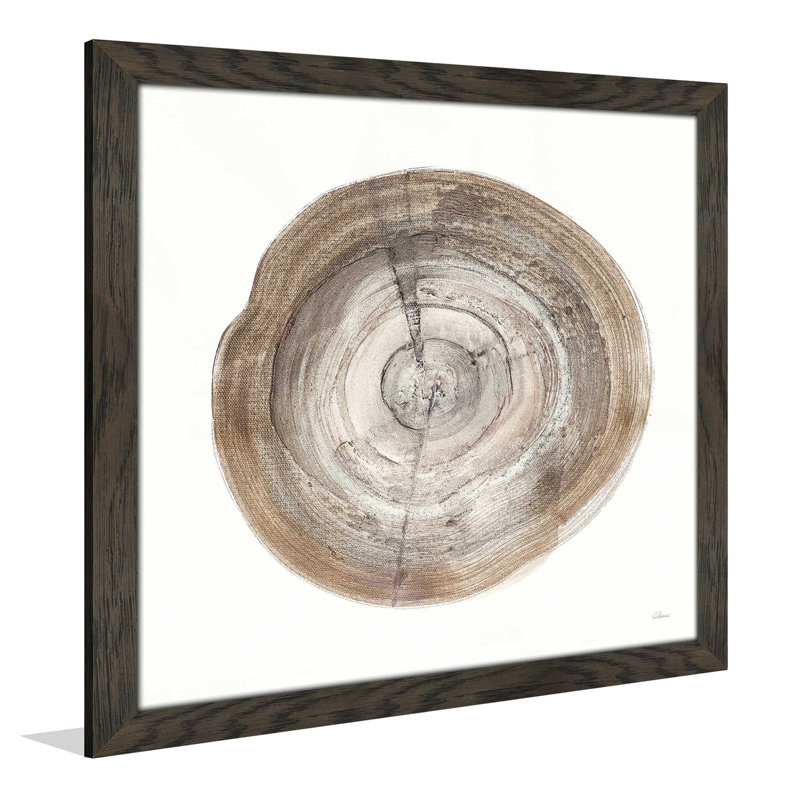 « counting the years iv », reproduction de peinture à l’aquarelle, H 21,5 po x l 21,5 po x P 0,75 po, Cadre chocolat patiné