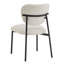Chaises de salle à manger rembourrées (de 2), beige - Les pieds en métal ajoutent une élégance confortable, de construction, idéale pour et les espaces de vie avec (2) options de sièges polyvalentes et élégantes.