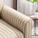 Eilzabeth 33.1" W Modern Soft Wide Upholstered Striped Swivel Arm Accent Chair
