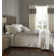 Lattice Cut Velvet 66x72 Inch Lined Eyelet Curtains Two Panels Natural