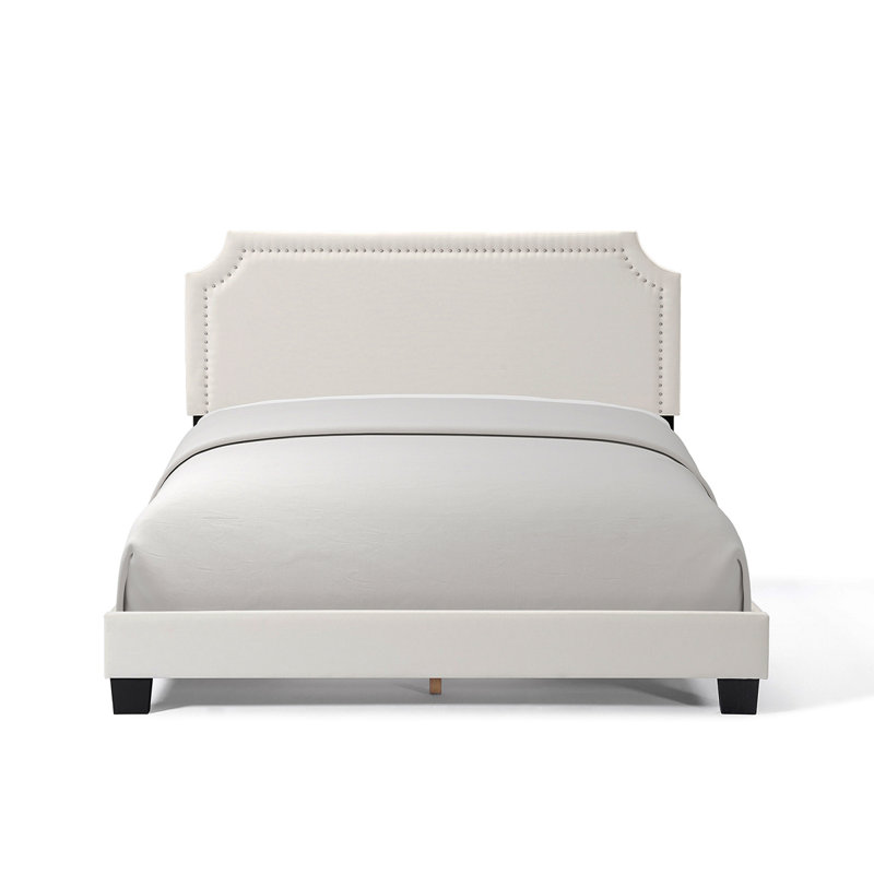 Verona Linen Upholstered Platform Bed
