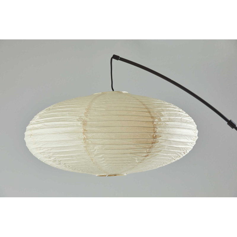 Lampe sur pied arquée 80" Apostolica, Noir