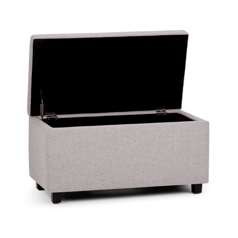 Banc repose-pieds avec rangement caché Cosmopolitan, Gris nuage