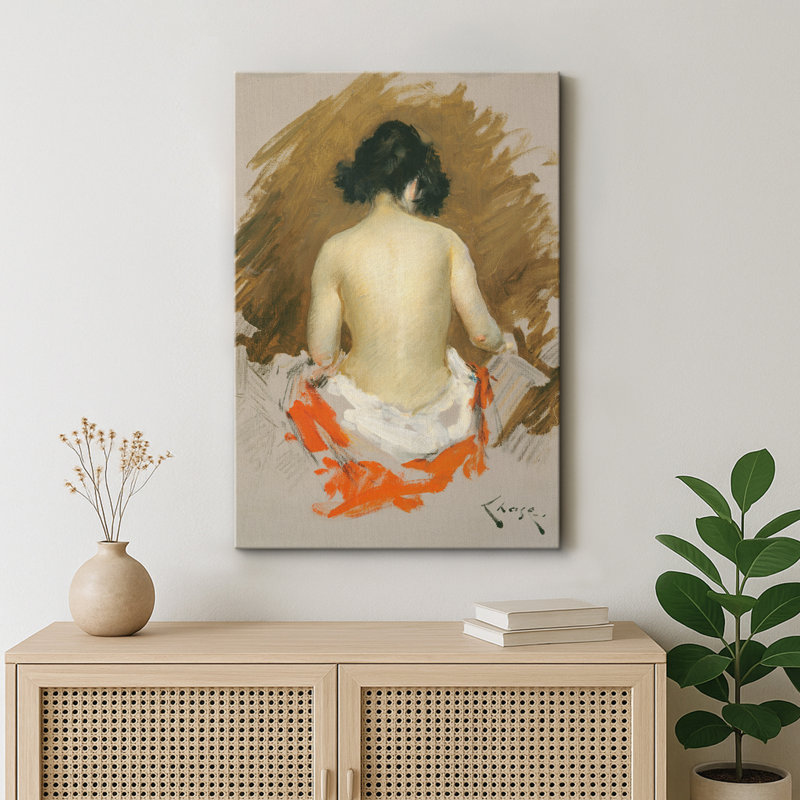 Impressionniste, impression de femme nue, H 24 po x l 16 po x P 1,5 po, Toile tendue
