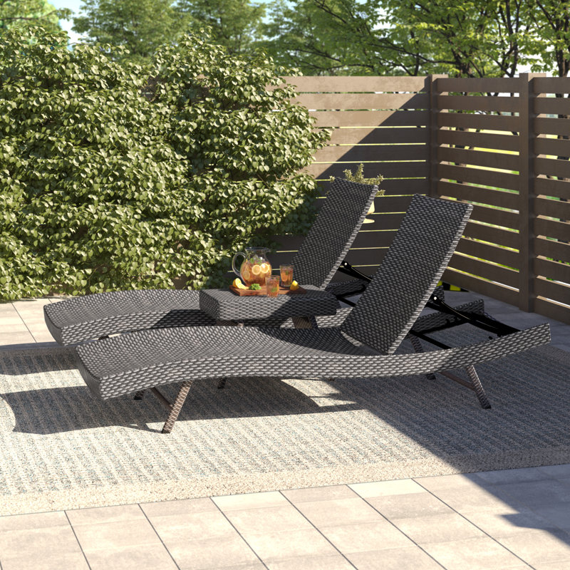 Minke - Person Patio Conversation Set, Brown
