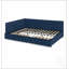 Cadre de lit capitonné en velours Queen Size avec rangement et dossier confortable, idéal pour la chambre et le salon