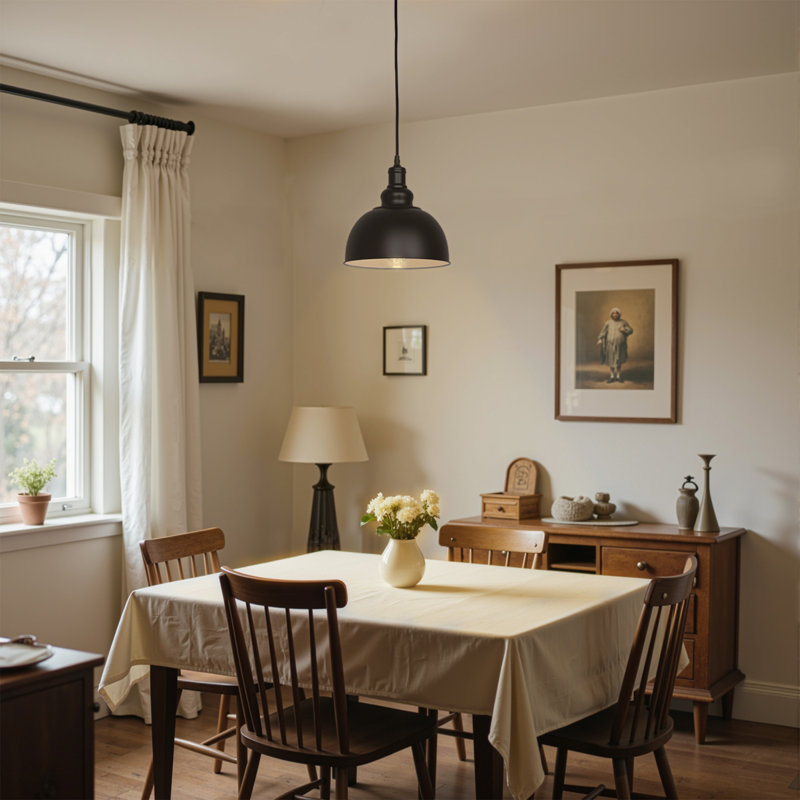 Luminaire suspendu en métal 1 lumière Bell