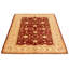 Tapis décoratif en laine noué à la main de conception unique 5 pi 7 po x 8 pi 3 po « New Age » à Ivoire