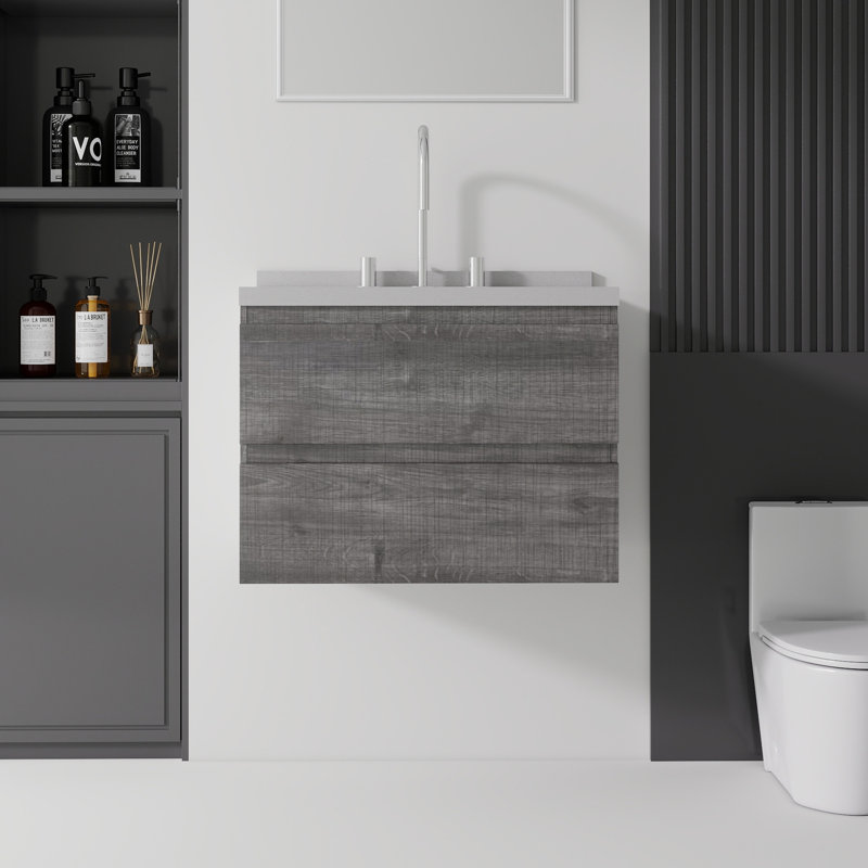 Meuble-lavabo flottant avec lavabo