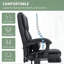 Fauteuil de bureau en similicuir avec massage, fauteuil de bureau, fauteuil inclinable