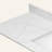 61"X 22" Bathroom Stone Vanity Top Lightning White With Undermount Ceramic Sink And 3 Faucet Hole With Backsplash