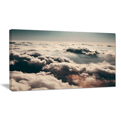 " Sky Above Dark Heavy Clouds "