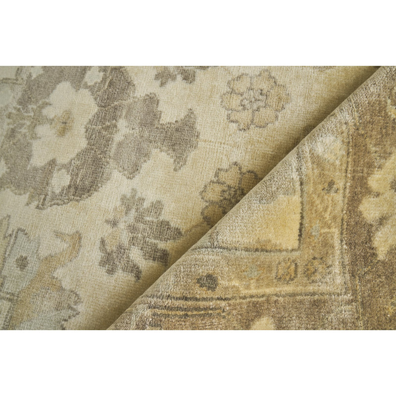 Antique Weave Oushak Wool Oriental Area Rug, Rectangle 10' x 14'