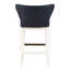 Tabouret de comptoir en similicuir et bois