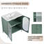 Meuble-lavabo contemporain de 30 pouces: acier durable, rangement spacieux, design élégant et écologique