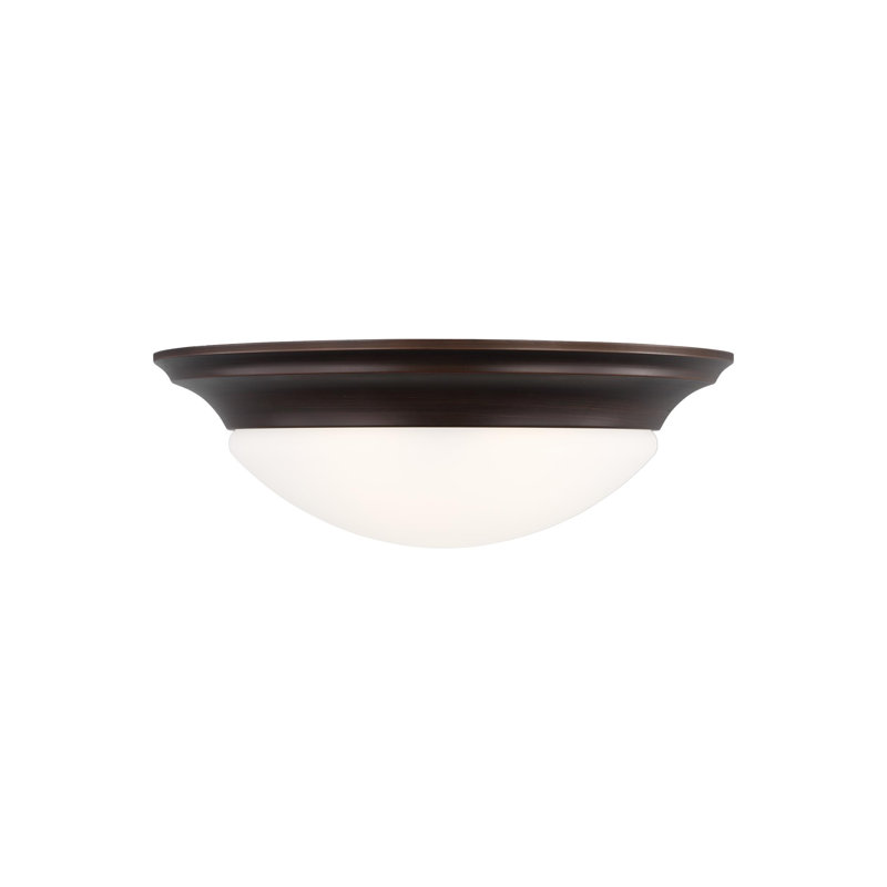 Nash Three Light Ceiling Flush Mount from Generation Lighting , Bronze