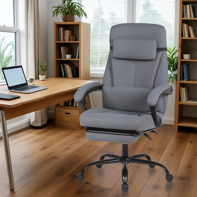 Executive Office Chair With Foot Rest by Red Barrel Studio