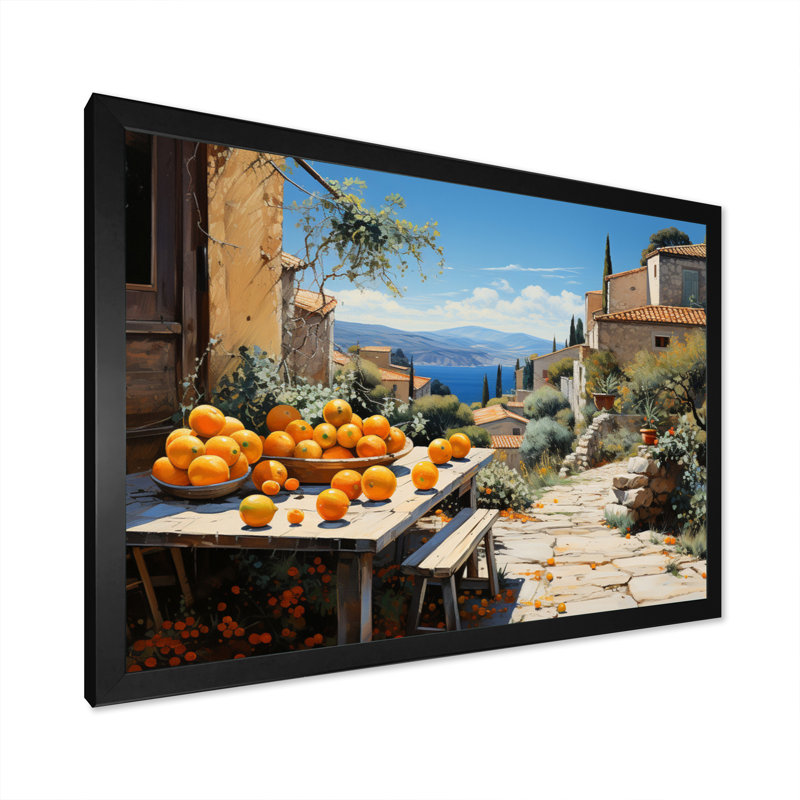 Marlyssa French French Bliss In Provence I - France, art mural, H 30 po x l 40 po x P 1,5 po, Cadre simple noir