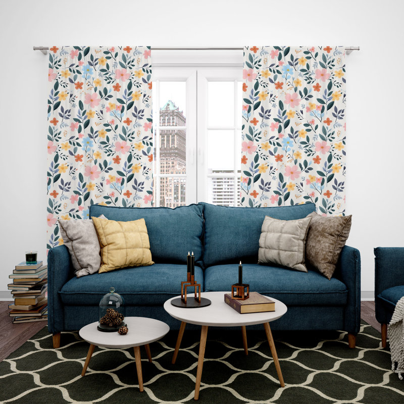 Ulancy Room Darkening Curtain Pair, 20" W x 52" L