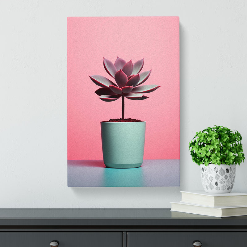 Succulent Minimalism - Print, 60cm H x 40cm W x 3cm D