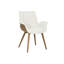 POLSTERSTÜHLE 49cm H Polyester Blend Upholstered Parsons Chair in Beige / Brown