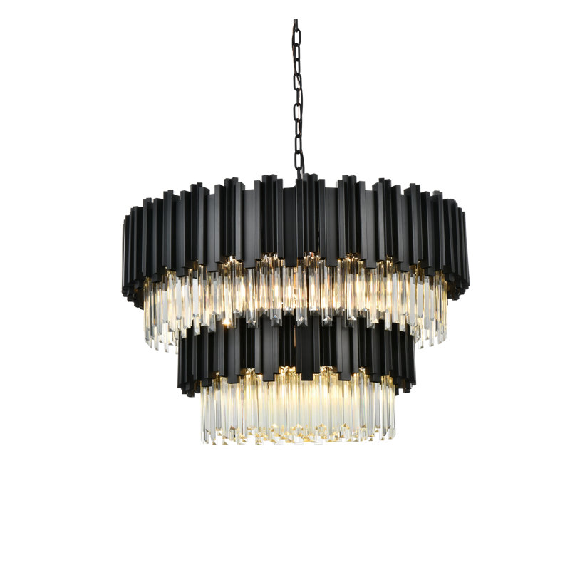 Lenora 32 inch Chandelier, Black