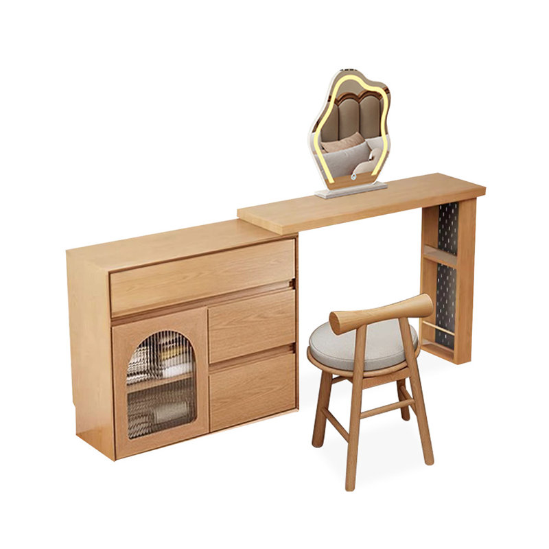Makeup Vanity with Light mirror,3 drawers,1 chair