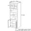 OMCHOM Armoire de rangement haute pour garde-manger-132844165