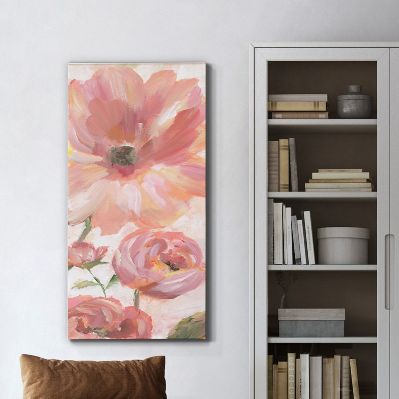 Blooming Coral III - Reproduction d'art sur toile tendue, H 24 po x l 12 po x P 1 po