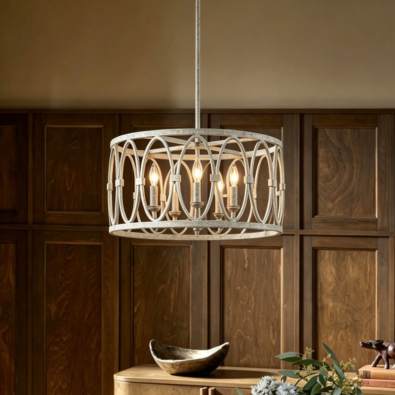 Lustre tambour 5 lumières Alverstone