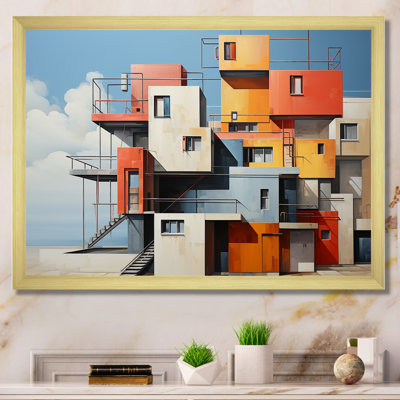 " Colorful Cubic City De Stijil I "