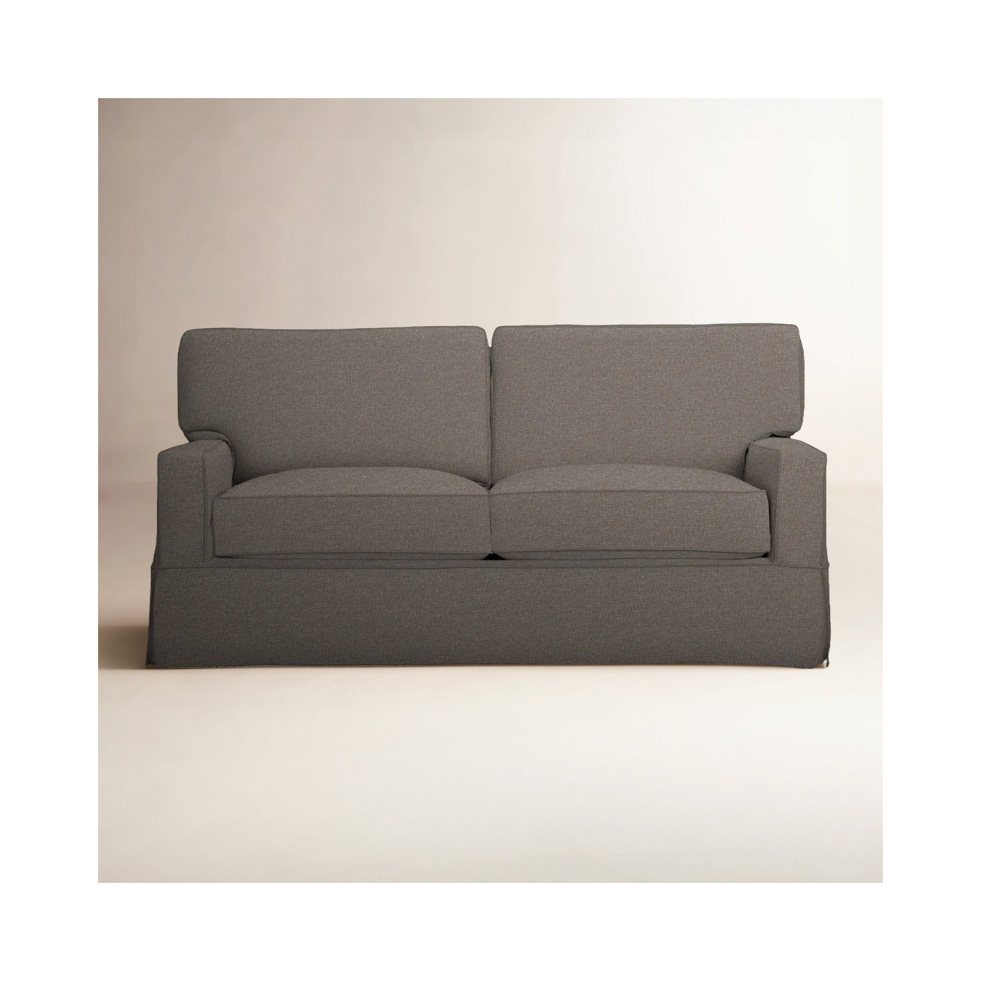 Taylor 78'' Upholstered Sofa, Drusky Charcoal Sustain® Basketweave