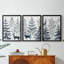 Art de Noël de Noël - Cccxxxi - Toile tendue avec châssis sur mesure - 3 pièces-124366067-124366078