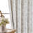 Blackout Floral Rod Pocket Curtains-807790119-807790121