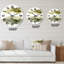 Nuage abstrait vert foncé I - horloge murale moderne-60187895