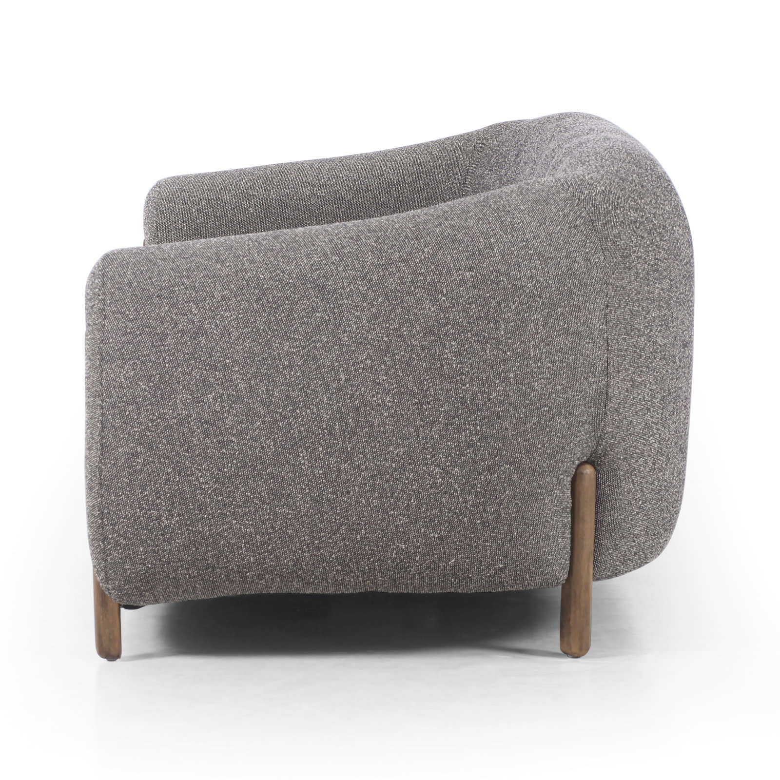 Amaryllis 87'' Upholstered Sofa, Capri Ebony Textured Weave