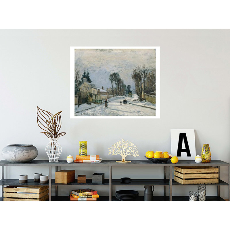 «Route to Versailles Louveciennes» par Camille Pissarro - Estampe numérique, H 32 po x l 40 po