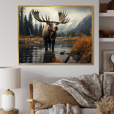 «Canada Majestic Moose I», reproduction sur toile